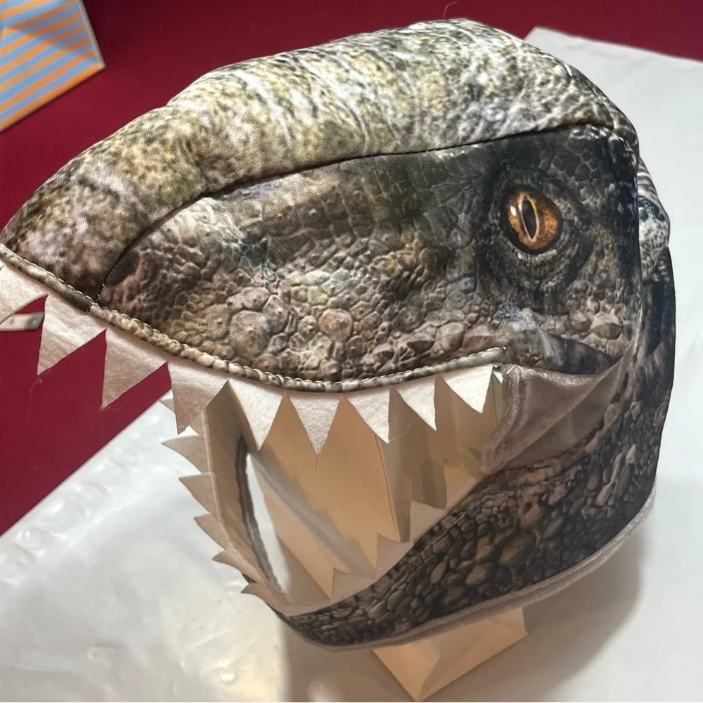 Jurassic World Dinosaur Scary MASK Into the Wild OPEN MOUTH Halloween Adult Kids
